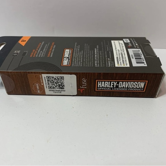 Harley Davidson Official Licensed Product 6’ Braided Micro USB Cable - Picture 4 of 5